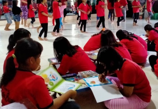 Ruang Sudut Baca Sanggar Seni Kartika Budaya